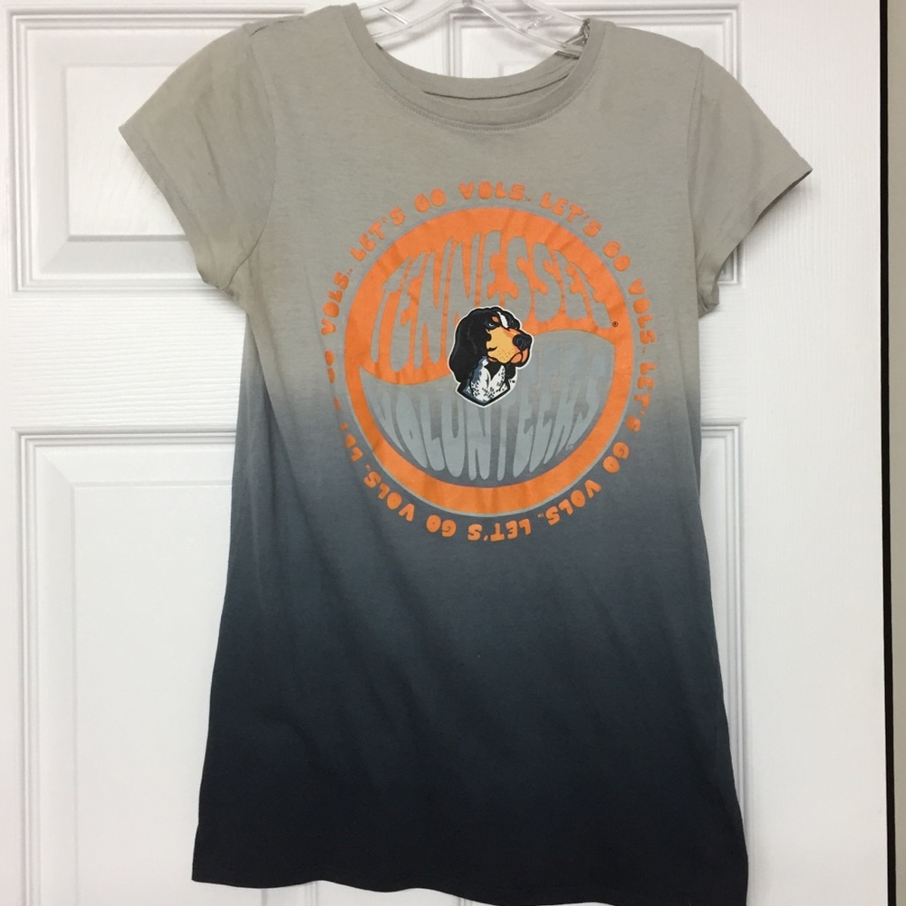 University of Tennessee Vols Smokey Dip Dye Vintage Look T-shirt Sz S